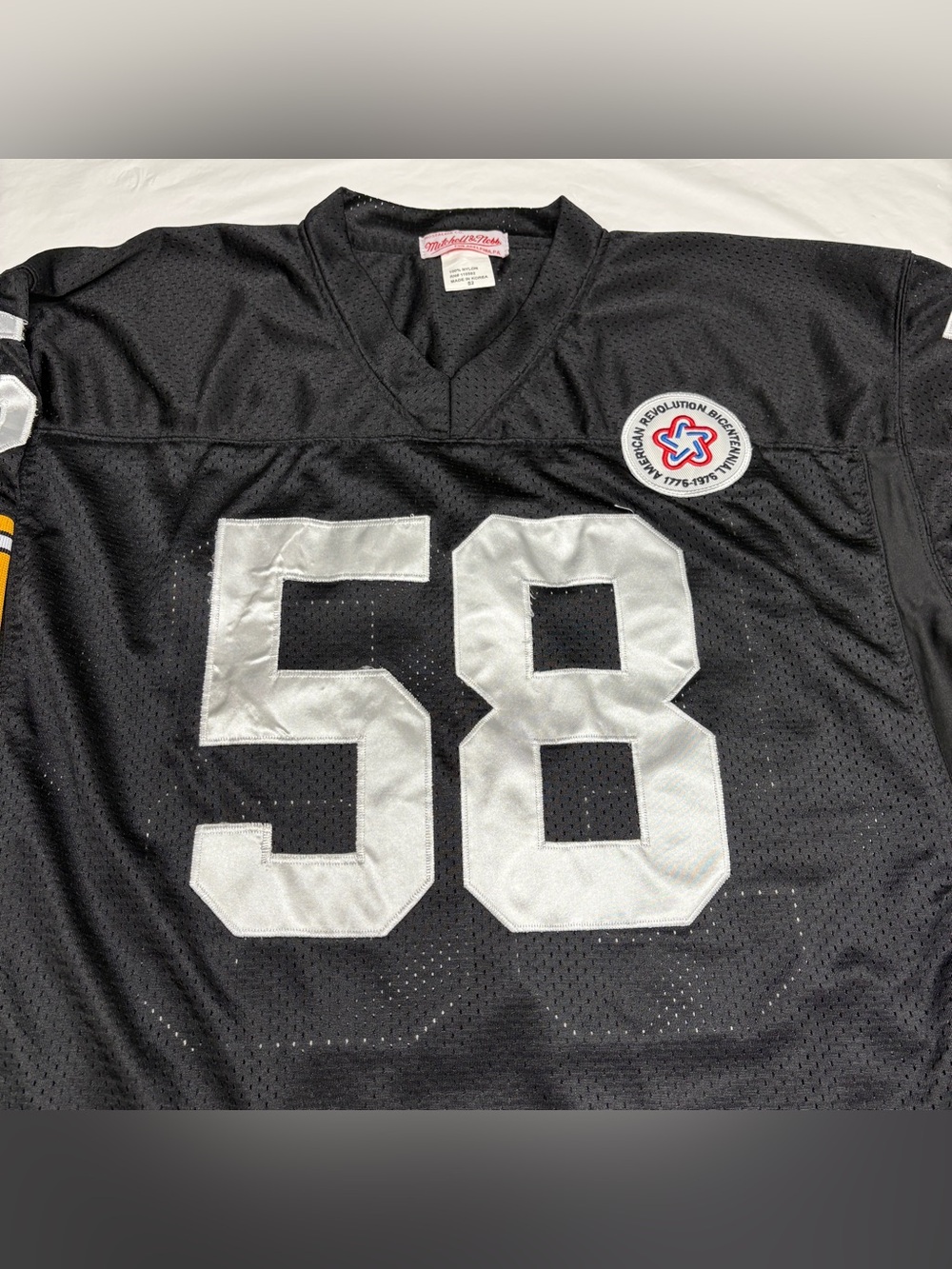 Mitchell Ness 1975 Pittsburgh Steelers Jack Lambert Throwback Jersey Mens 52 XXL - Picture 3 of 12